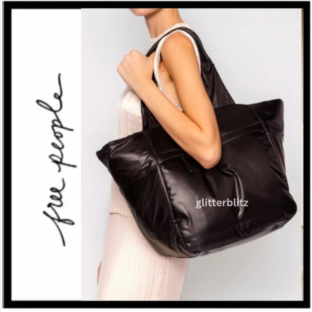 Free People x Caraa Cumulus Tote Medium in Black - LAST ONE IN STOCK
